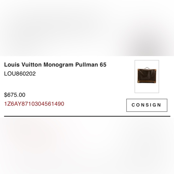Guaranteed authentic Louis Vuitton Pullman 65 LOU860202 - Picture 6 of 6